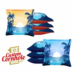 River Palms Tournament Cornhole Bags - Set Of 8