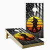Sasquatch Bigfoot Version 4 Cornhole Set With Bags -Best Toy Shop Sasquatch Bigfoot Color American Flag Wood Cornhole Board 98412.1712693696