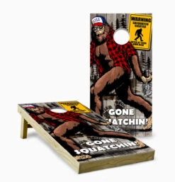 Sasquatch Bigfoot Version 7 Cornhole Set With Bags