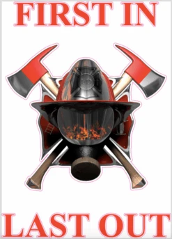 First In Last Out Cornhole Decal