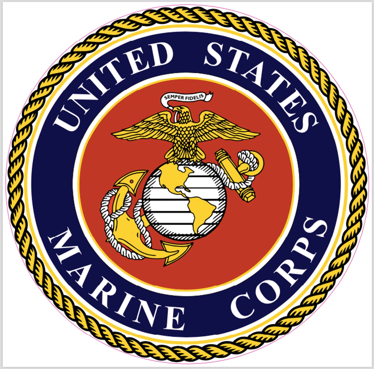 Marine Version 2 Cornhole Decal