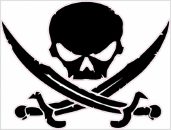 Pirate Cornhole Decal