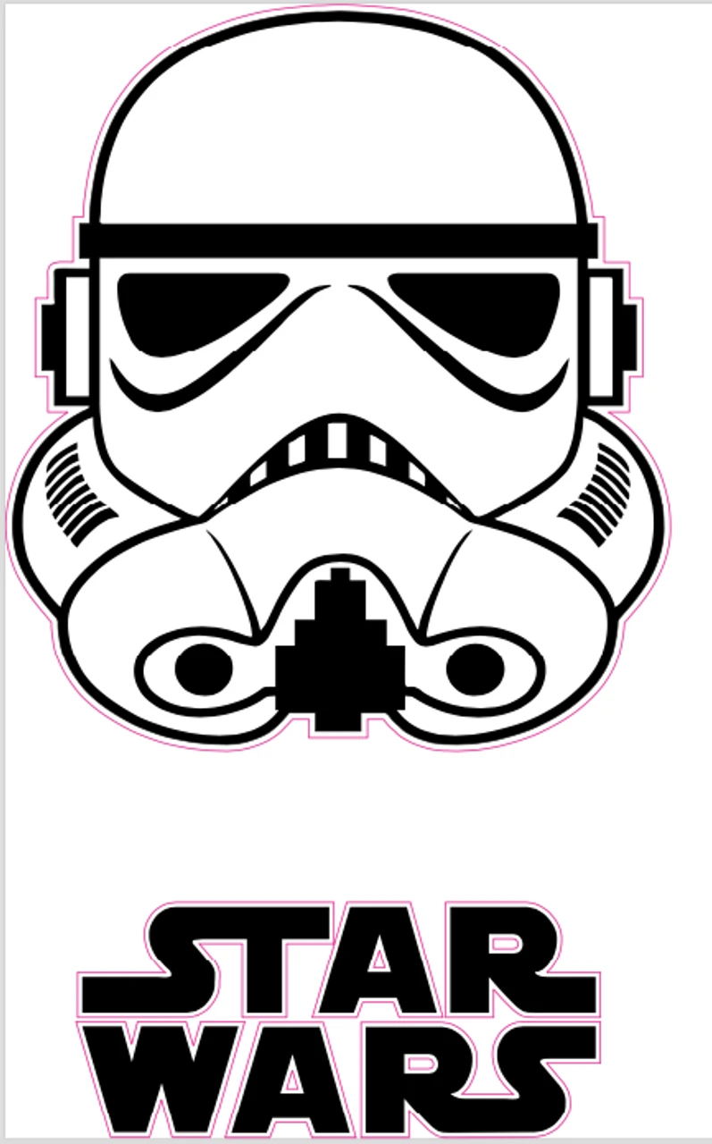 Star Wars Cornhole Decal 3 Star Wars Cornhole Decal