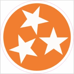 Tennessee Tri Star Cornhole Decal