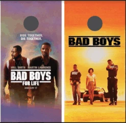 Bad Boys Cornhole Wraps - Set Of 2