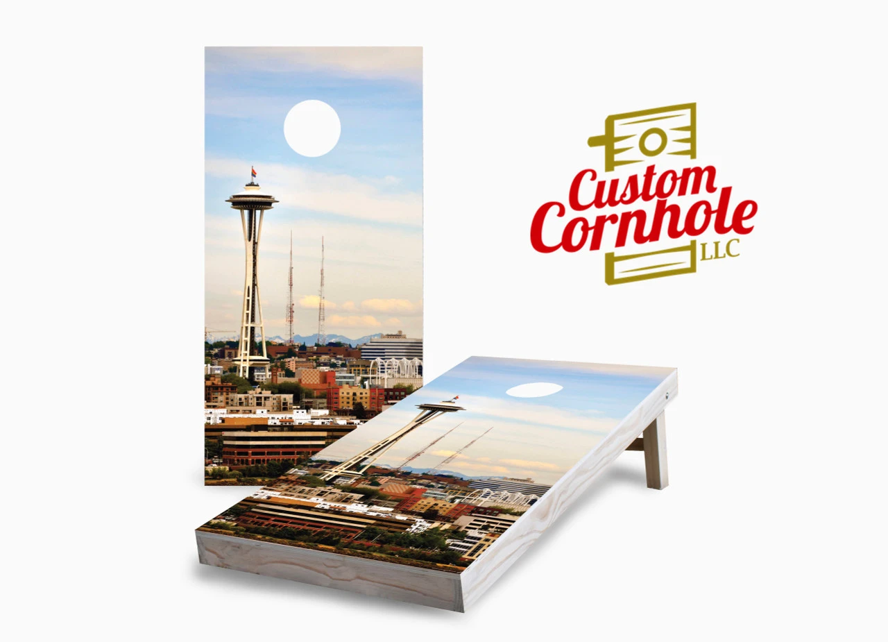 Seattle Cornhole Set With Bags 3 Seattle Cornhole Set With Bags