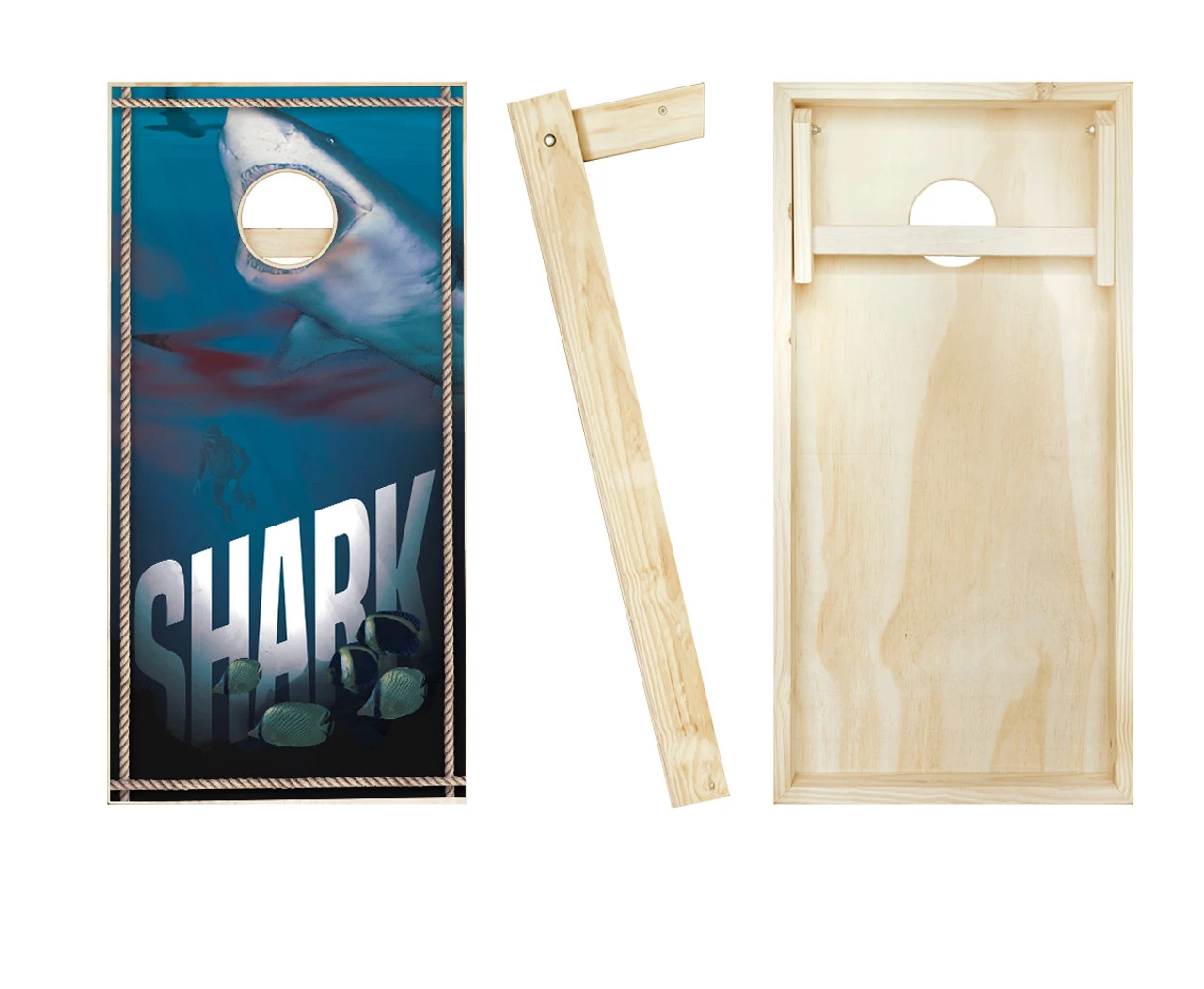 Shark Cornhole Set With Bags 4 Shark Cornhole Set With Bags - Image 2