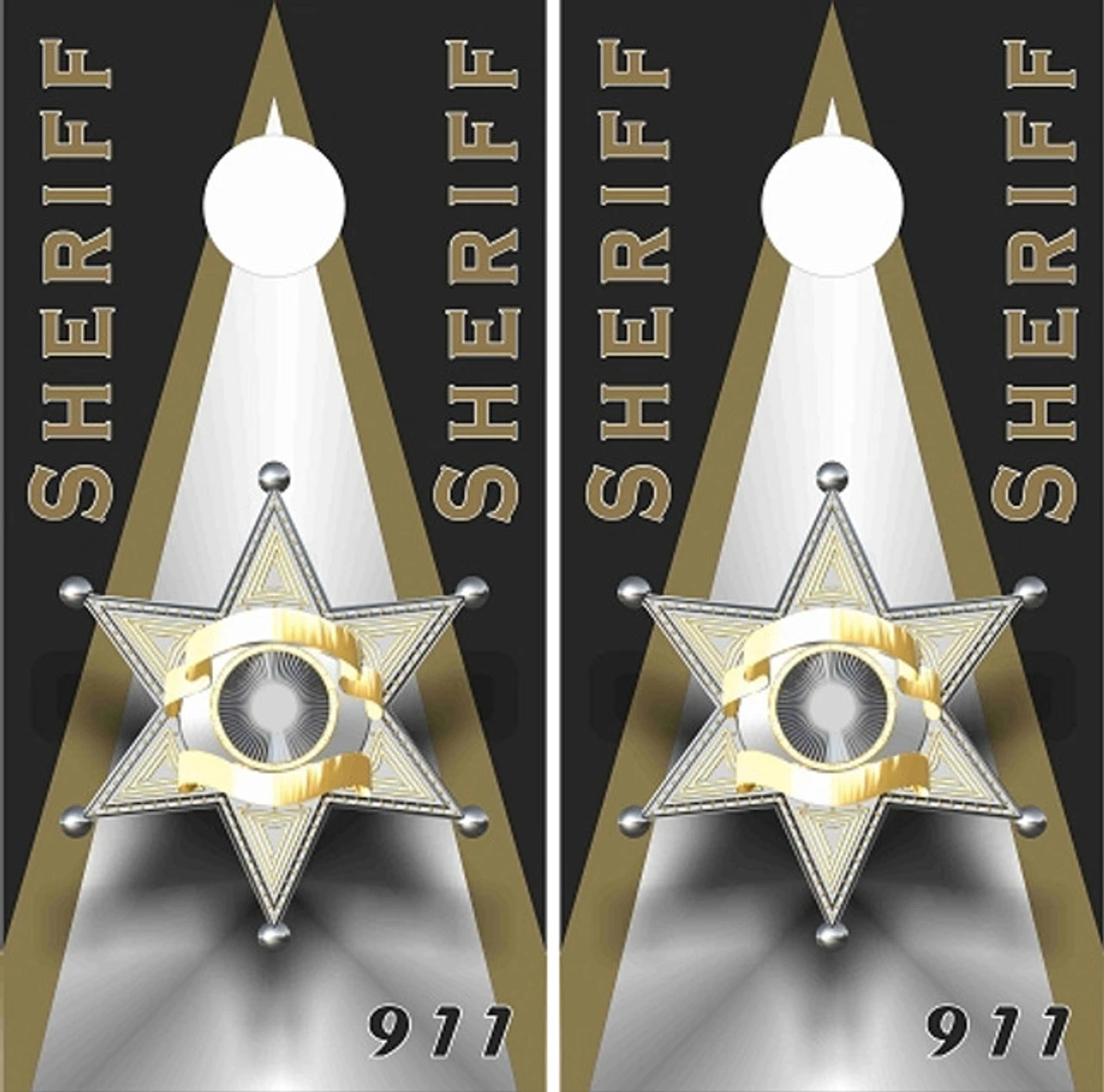 Police Badge Cornhole Set With Bags 4 Police Badge Cornhole Set With Bags - Image 2