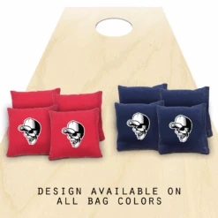 Skull Cap Cornhole Bags - Set Of 8