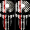 Thin Red Line Punisher Cornhole Wraps - Set Of 2 2 Thin Red Line Punisher Cornhole Wraps - Set Of 2 -Best Toy Shop Skull Punisher Head Red Stripe Flag 1 45264.1589325698
