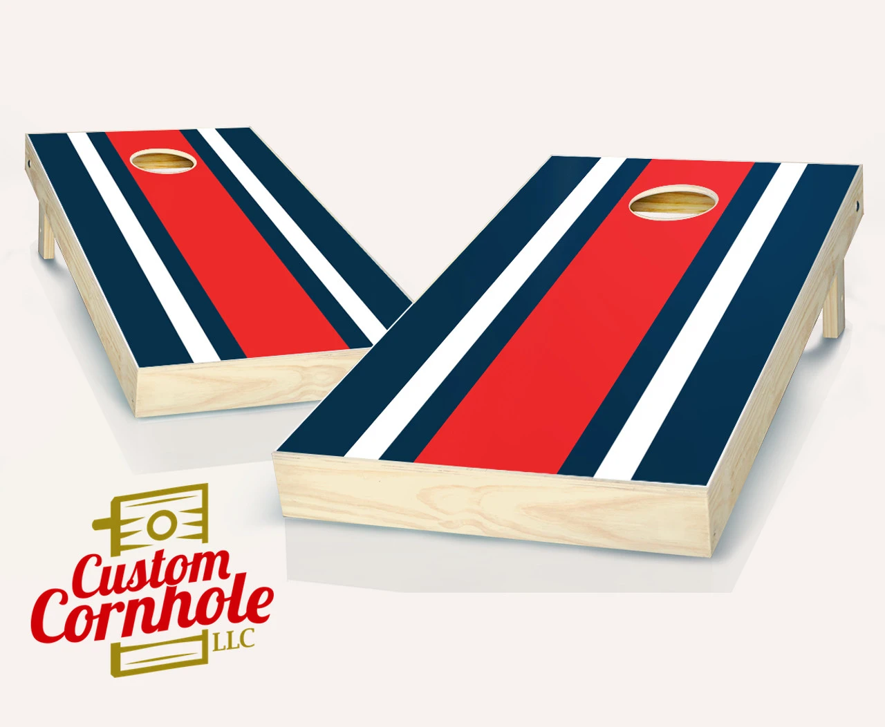 Striped Cornhole Set With Bags