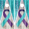 Suicide Awareness Version 3 Cornhole Wraps - Set Of 2 -Best Toy Shop Suicide Awareness Triangle Wood 12410.1716423115