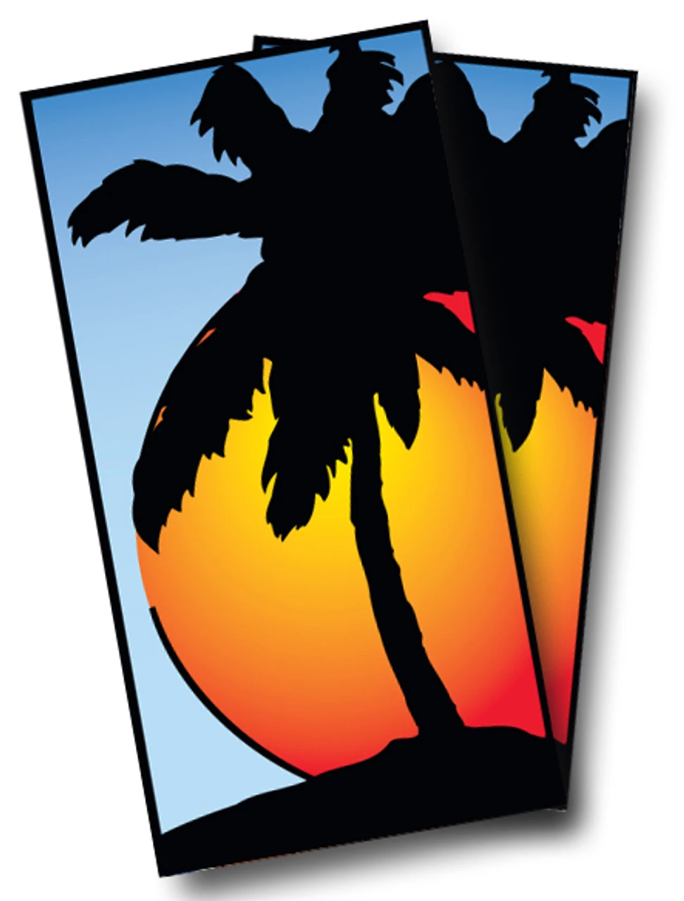 Palm Tree Cornhole Wraps - Set Of 2 3 Palm Tree Cornhole Wraps - Set Of 2