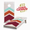 Multicolored Triple Chevron Cornhole Set With Bags -Best Toy Shop TRIPLE CHEVRON CORNHOLE GAME 53950.1611446519