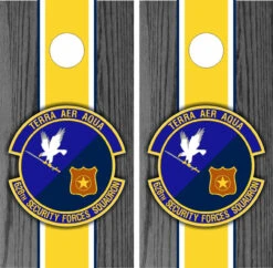 628th Security Forces Squadron Cornhole Wraps - Set Of 2