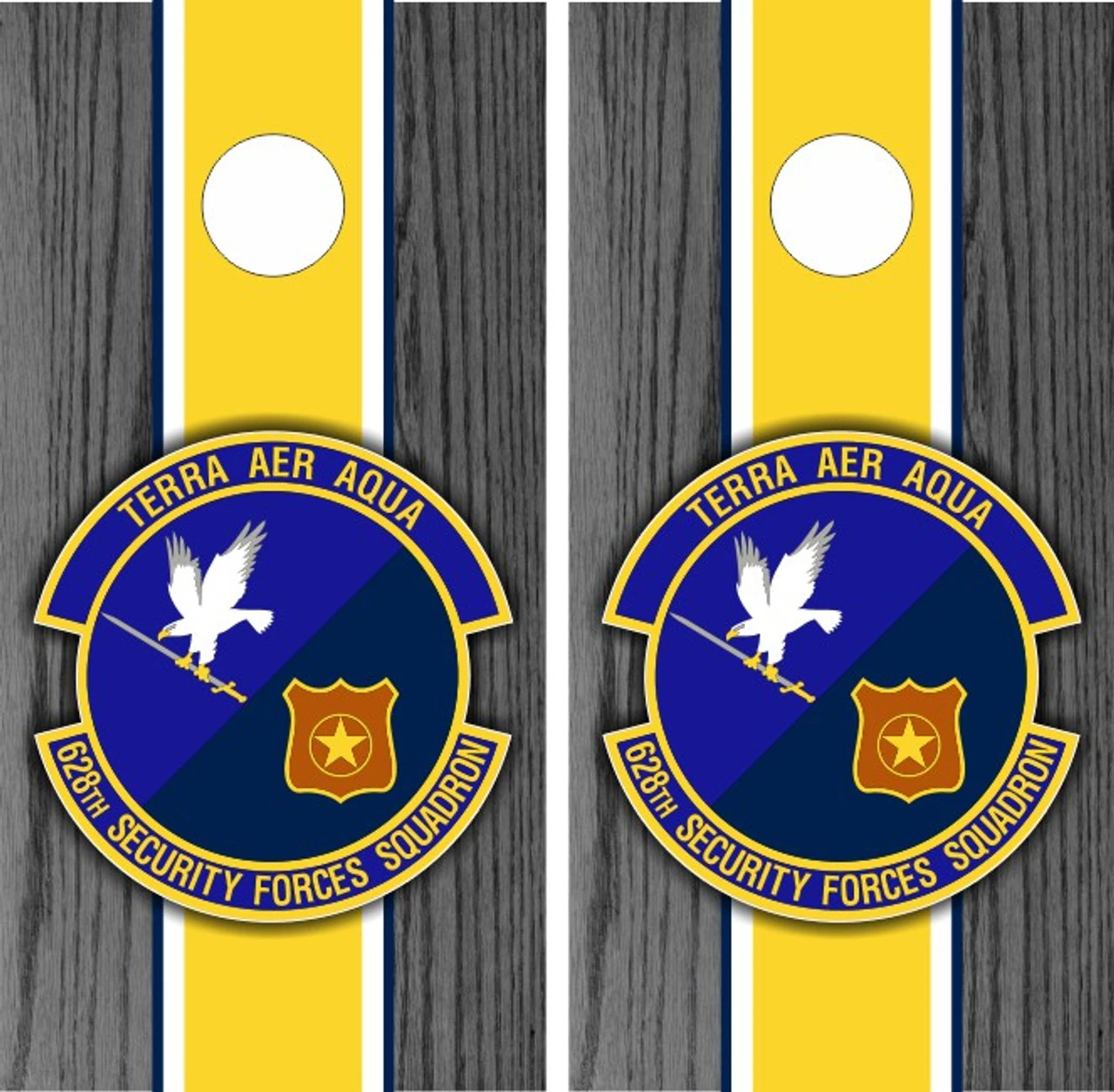 628th Security Forces Squadron Cornhole Wraps - Set Of 2 3 628th Security Forces Squadron Cornhole Wraps - Set Of 2