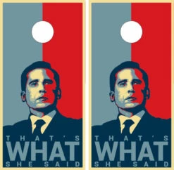 The Office Version 2 Cornhole Wraps - Set Of 2