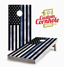 Thin Blue Line Police Cornhole Set With Bags