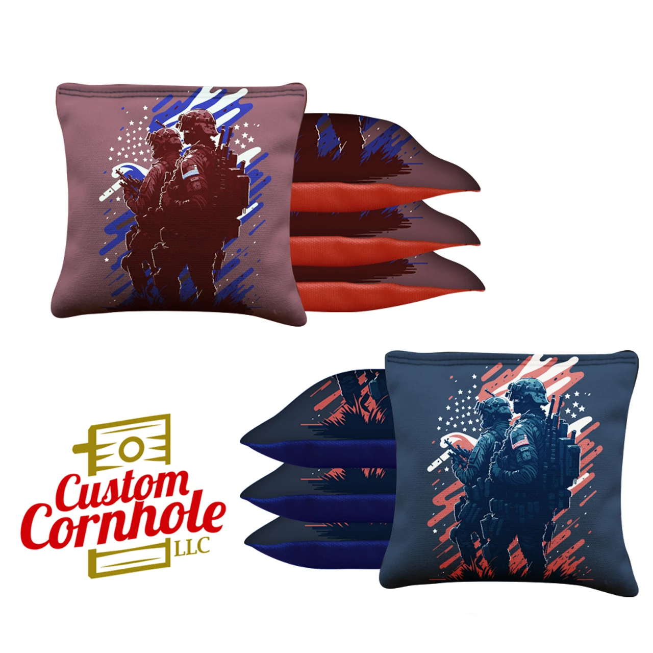 Two Soldiers Tournament Cornhole Bags - Set Of 8 3 Two Soldiers Tournament Cornhole Bags - Set Of 8