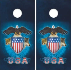 USA Trinity Cornhole Wraps - Set Of 2