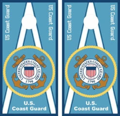 US Coast Guard Cornhole Wraps - Set Of 2