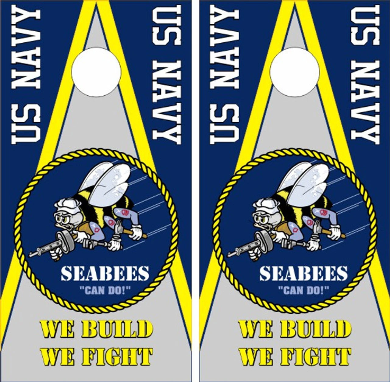 US Navy Seabees Cornhole Set With Bags 4 US Navy Seabees Cornhole Set With Bags - Image 2