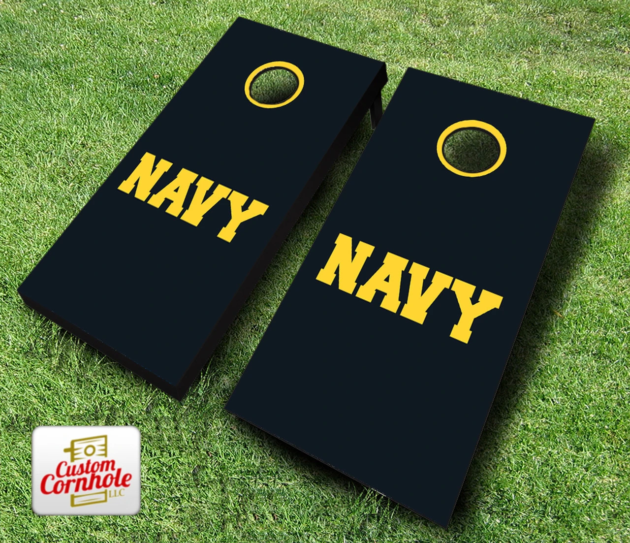 US Navy Text Cornhole Set With Bags 5 US Navy Text Cornhole Set With Bags - Image 3