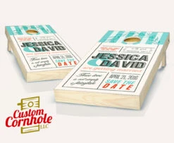 Wedding Invitation Cornhole Set With Bags