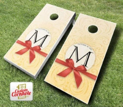 Wedding Bow Cornhole Set With Bags -Best Toy Shop Wedding M 49078.1456356672
