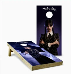 Wednesday Addams Cornhole Set With Bags