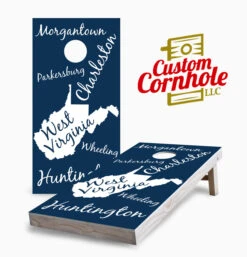 West Virginia State Pride Cornhole Set With Bags