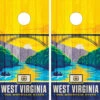 West Virginia Version 3 Cornhole Wraps - Set Of 2 -Best Toy Shop West Virginia The Mountain State Bridge Wood Look 59483.1693855249