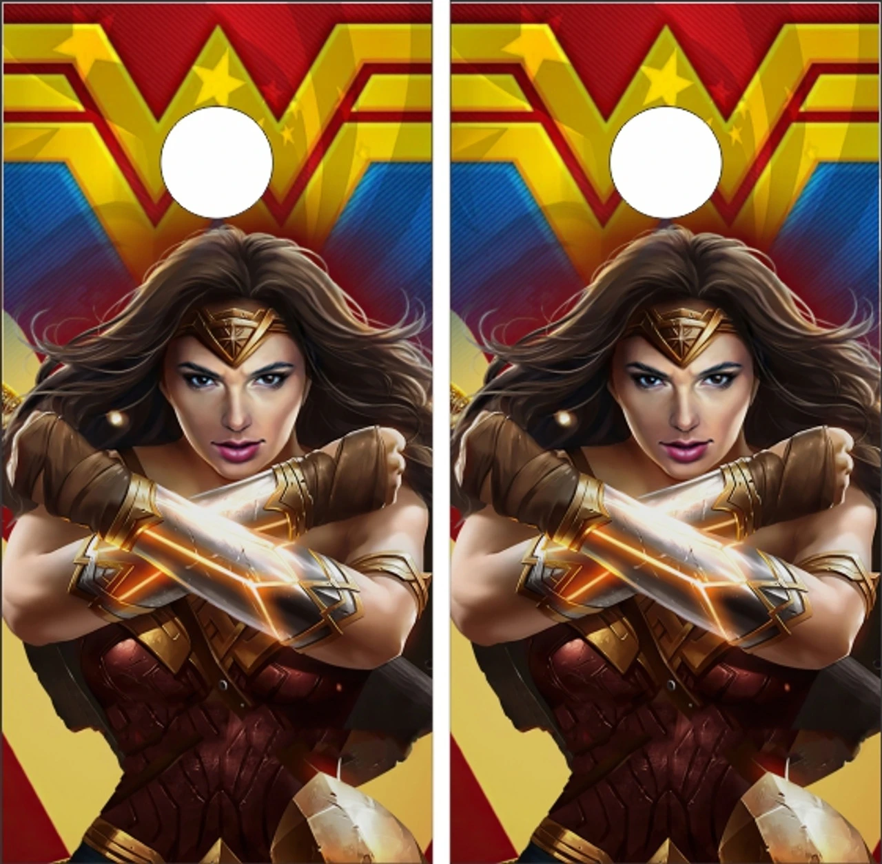 Wonder Woman Version 9 Cornhole Set With Bags 4 Wonder Woman Version 9 Cornhole Set With Bags - Image 2