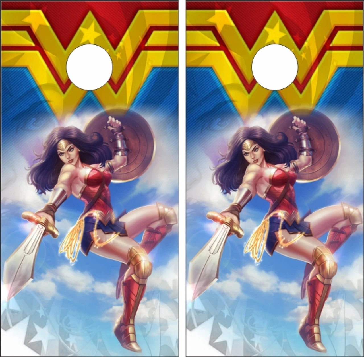Wonder Woman Version 8 Cornhole Set With Bags 4 Wonder Woman Version 8 Cornhole Set With Bags - Image 2