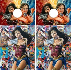 Wonder Woman Version 6 Cornhole Wraps - Set Of 2