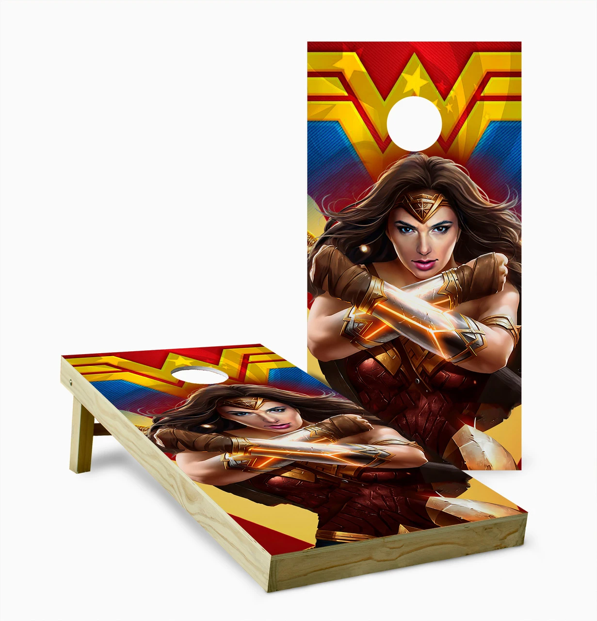 Wonder Woman Version 9 Cornhole Set With Bags 3 Wonder Woman Version 9 Cornhole Set With Bags