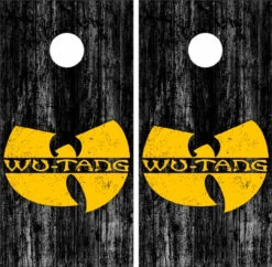 Wu-Tang Clan Cornhole Set With Bags -Best Toy Shop Wu Tang Clan Wood Grunge 2 47038.1672189937