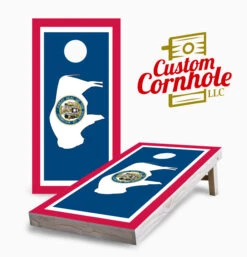Wyoming Flag Cornhole Set With Bags