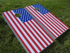 American Flag Cornhole Set With Bags -Best Toy Shop amflag 53257.1611092788