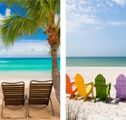 Beach Chair Cornhole Wraps - Set Of 2