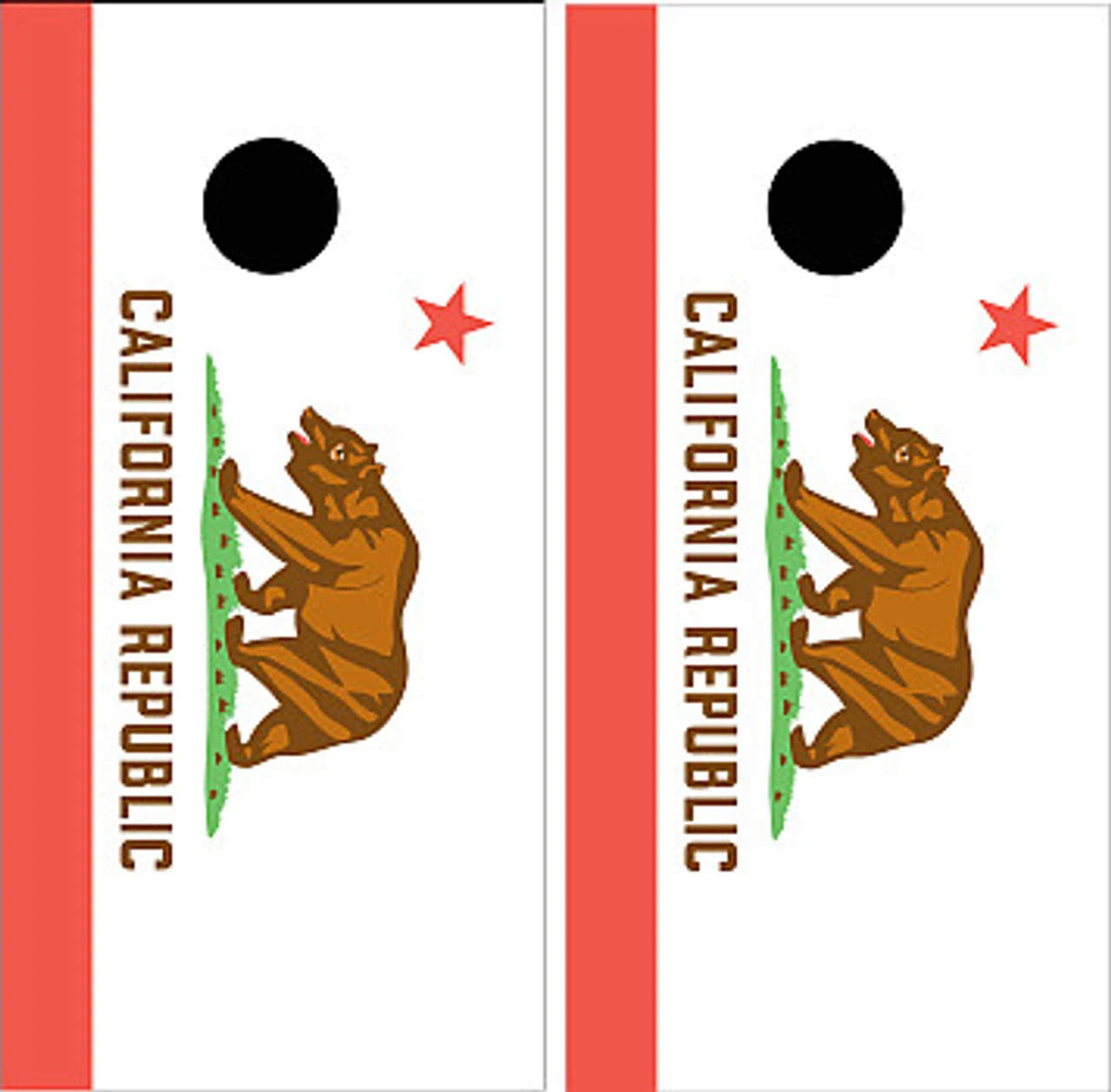 California Flag Cornhole Set With Bags - Image 2