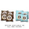 Custom Wedding Badge Monogram Cornhole Bags - Set Of 8