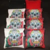 Sugar Skulls Day Of The Dead Cornhole Bags - Set Of 8