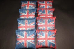 Union Jack Cornhole Bags - Set Of 8