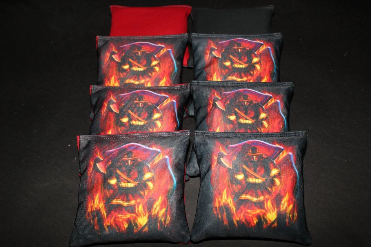 Fire Rescue (Version 9) Cornhole Bags - Set Of 8 3 Fire Rescue (Version 9) Cornhole Bags - Set Of 8