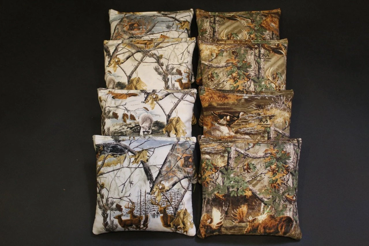 Hunting Deer Antlers Realtree Camo Cornhole Bags - Set Of 8 3 Hunting Deer Antlers Realtree Camo Cornhole Bags - Set Of 8
