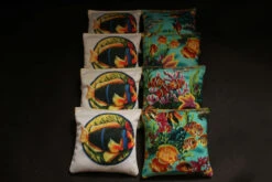 Tropical Paradise Fish Cornhole Bags - Set Of 8