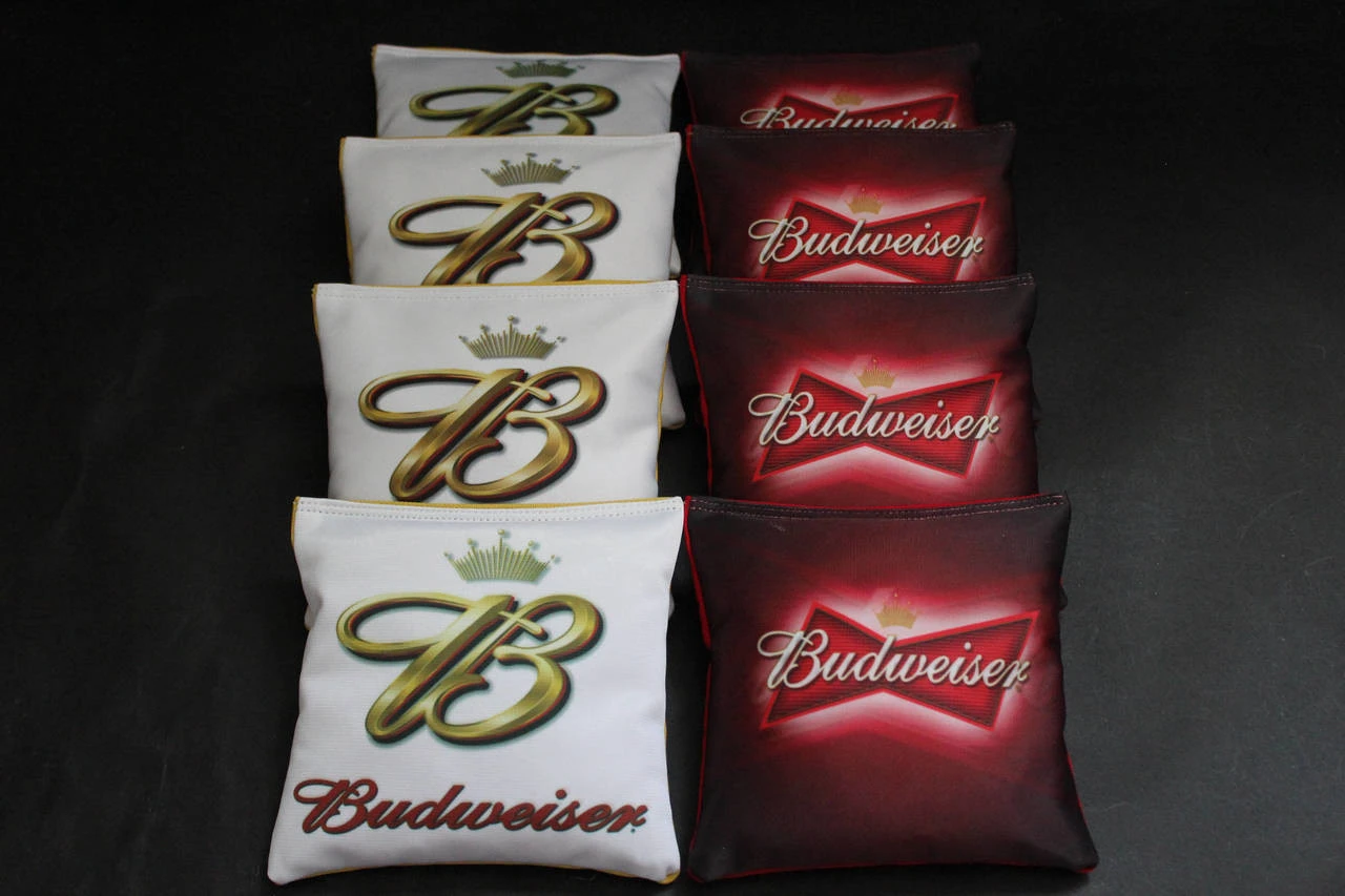 Budweiser Cornhole Bags - Set Of 8 3 Budweiser Cornhole Bags - Set Of 8