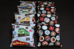 Railroad Trains Cornhole Bags - Set Of 8