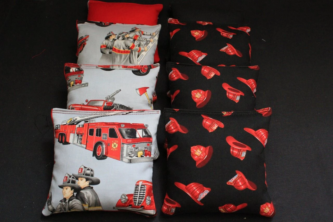 Fire Rescue (Version 3) Cornhole Bags - Set Of 8 4 Fire Rescue (Version 3) Cornhole Bags - Set Of 8 - Image 2